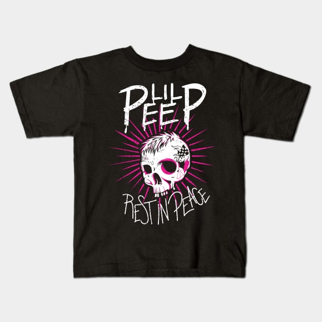 RIP PEEP TRIBUTE Kids T-Shirt by gastaocared